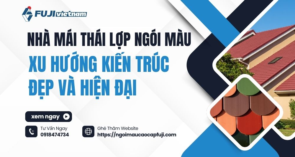 Nhà Mái Thái Lợp Ngói Màu