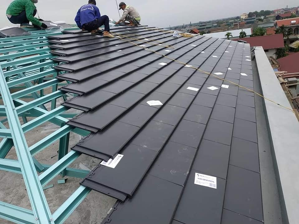 Thi công ngói Fuji